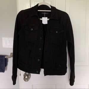 7 for all mankind black denim jacket